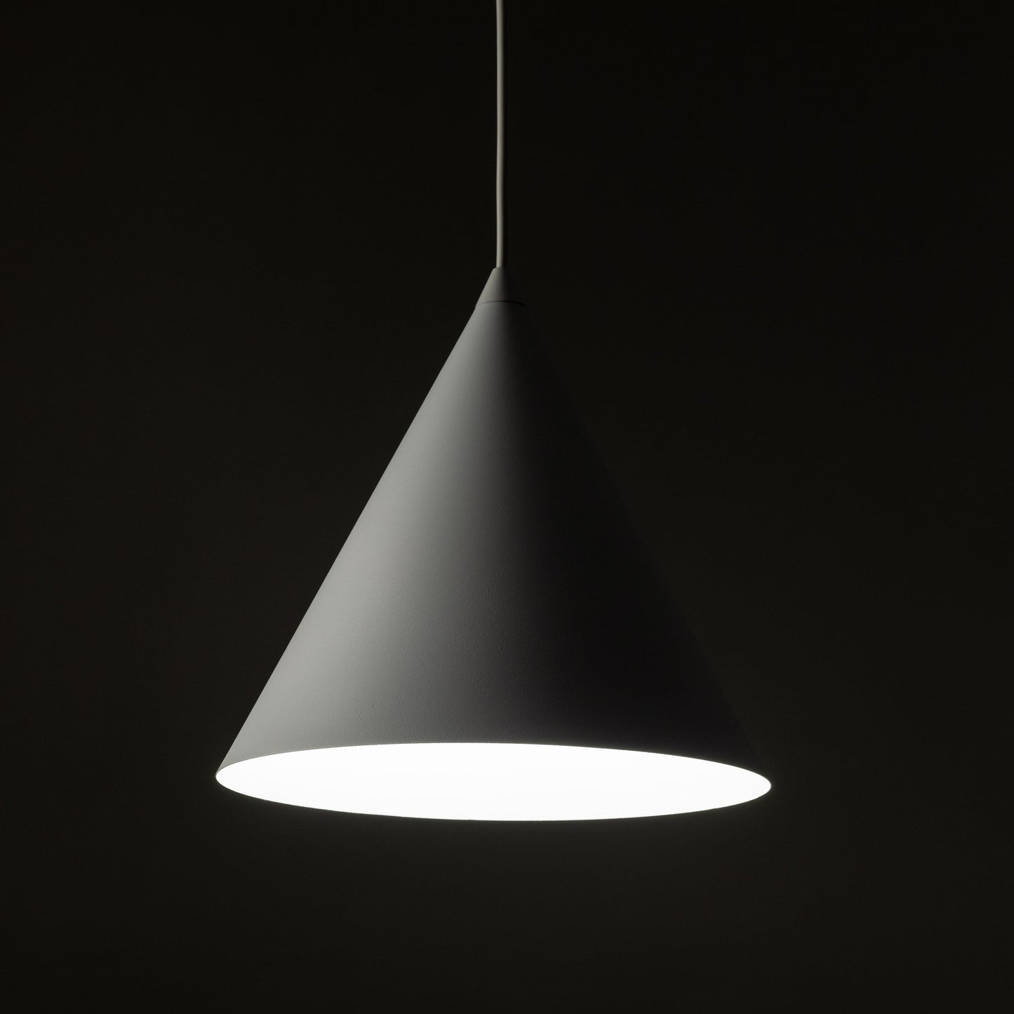 CONO White Medium Modern Minimalist Pendant Light