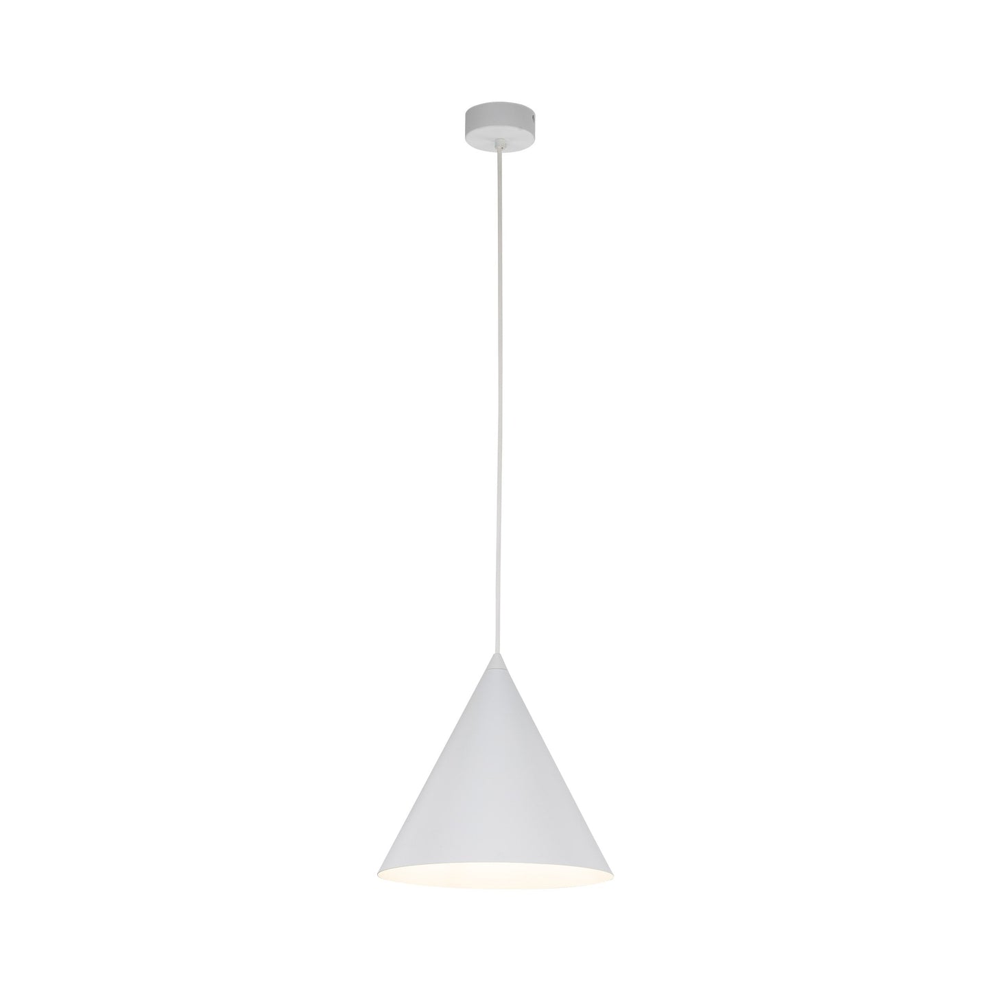 CONO White Medium Modern Minimalist Pendant Light