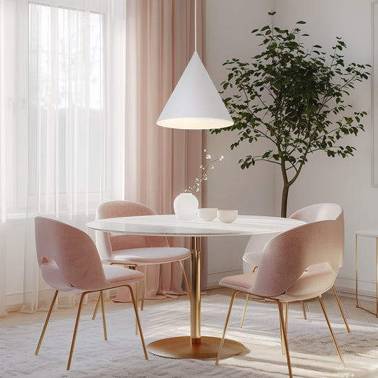 CONO White  Medium Modern Minimalist Pendant Light