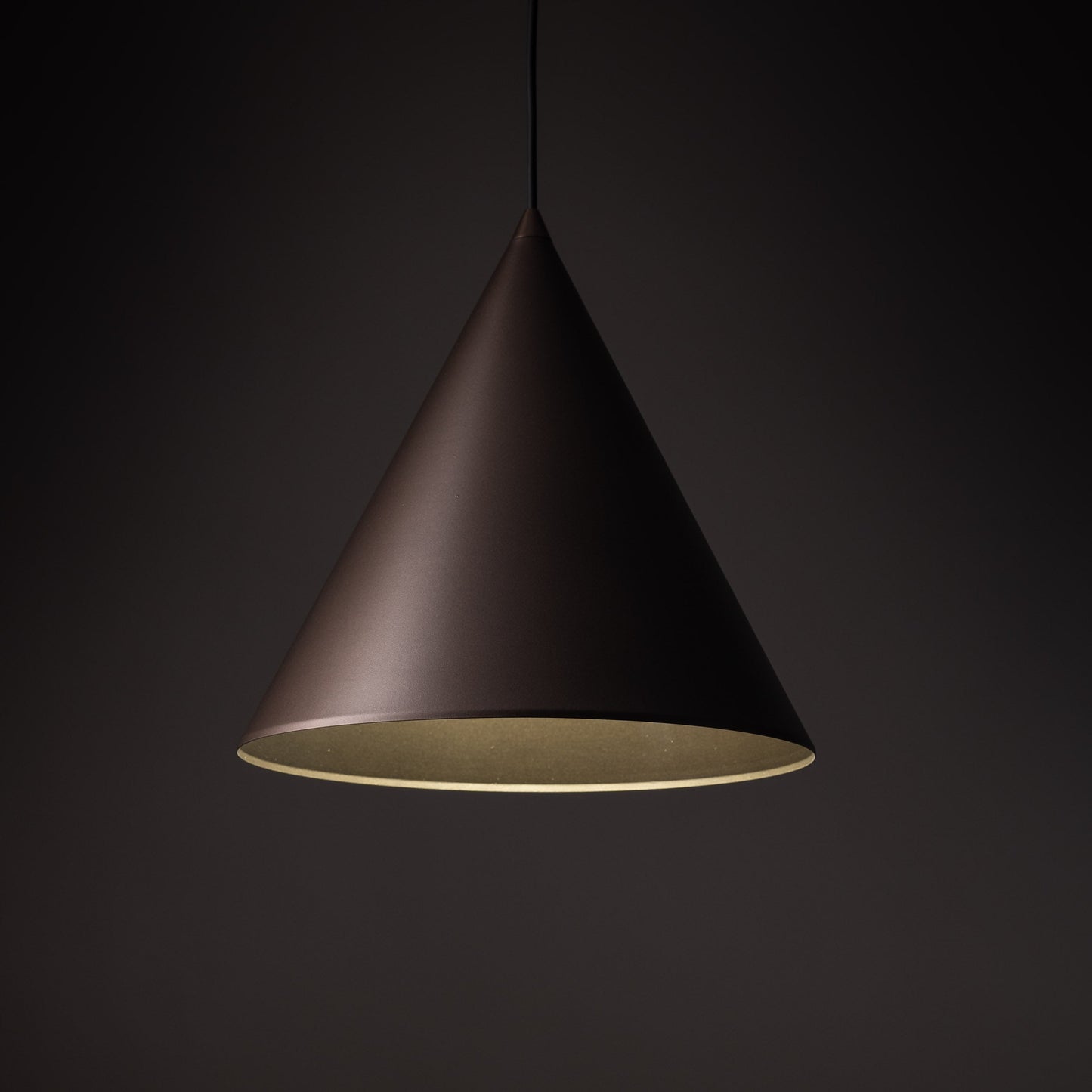 CONO Brown Large Modern Minimalist Pendant Light