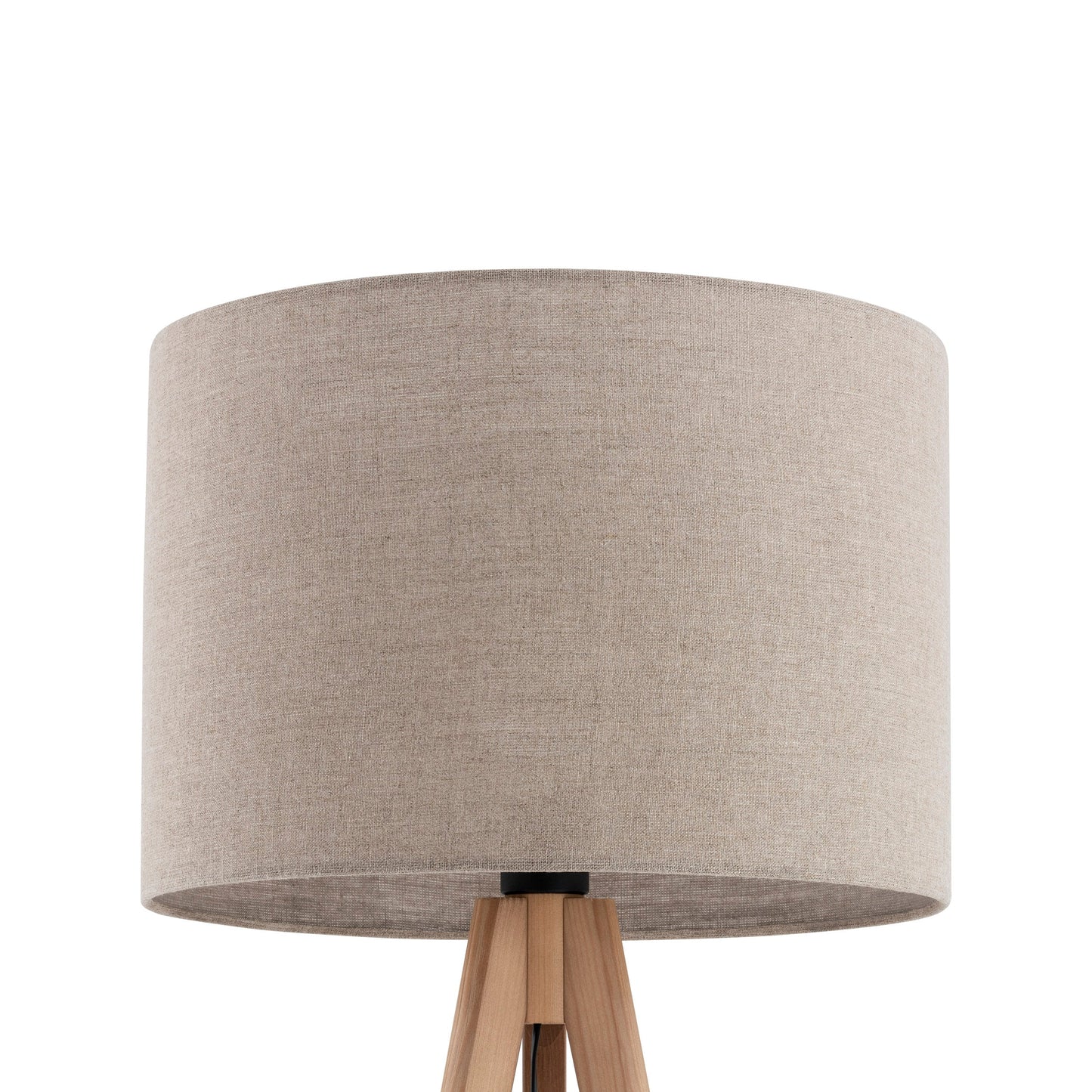 GRAND Pine Linen Mid-Century Modern Floor Lamp
