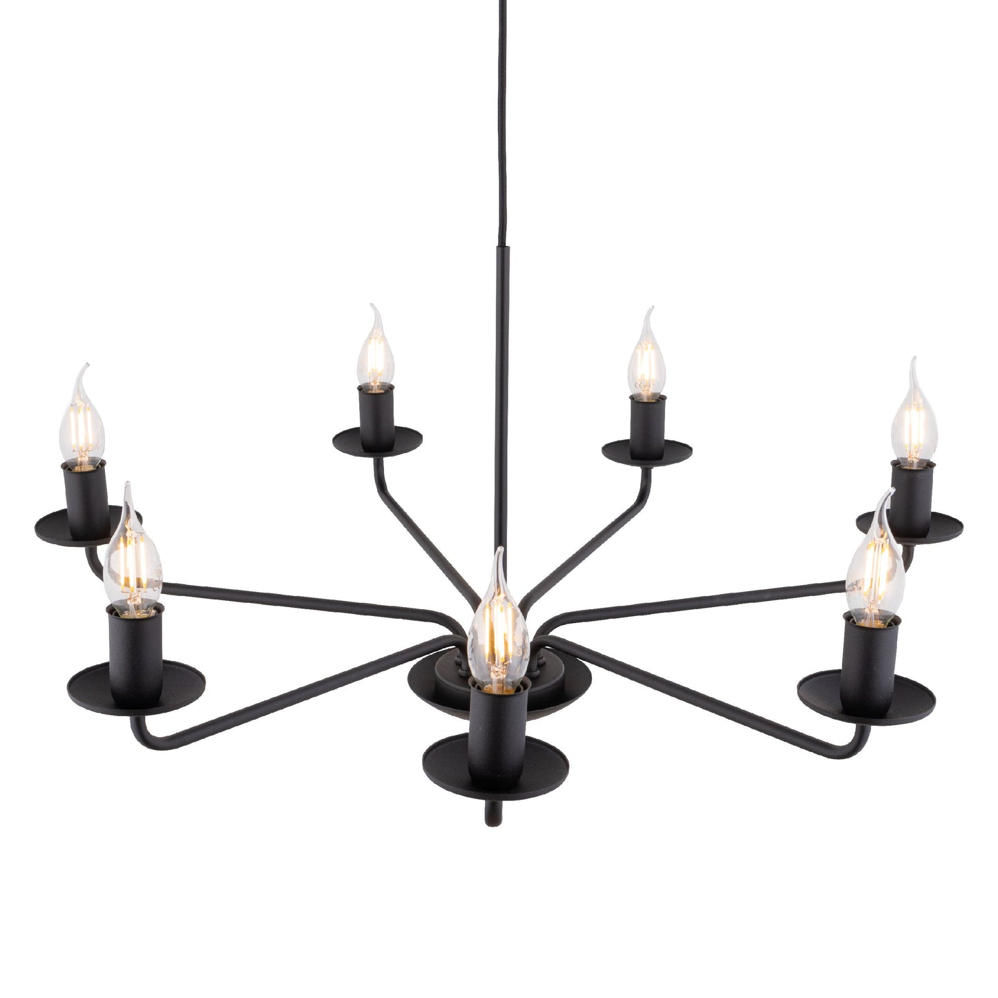 LIMAL Black Vintage Candle Pendant Light