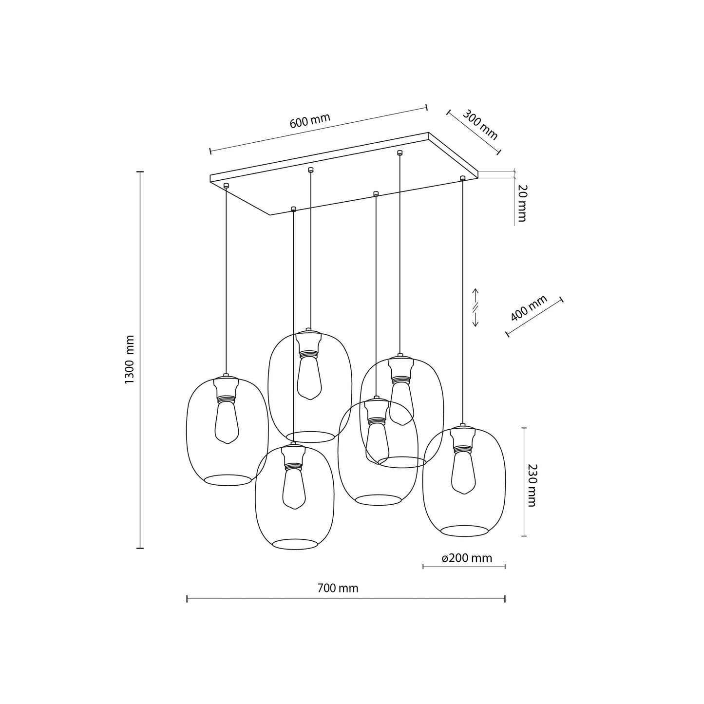ELIO Mid-Century Modern Pendant Lamp 6