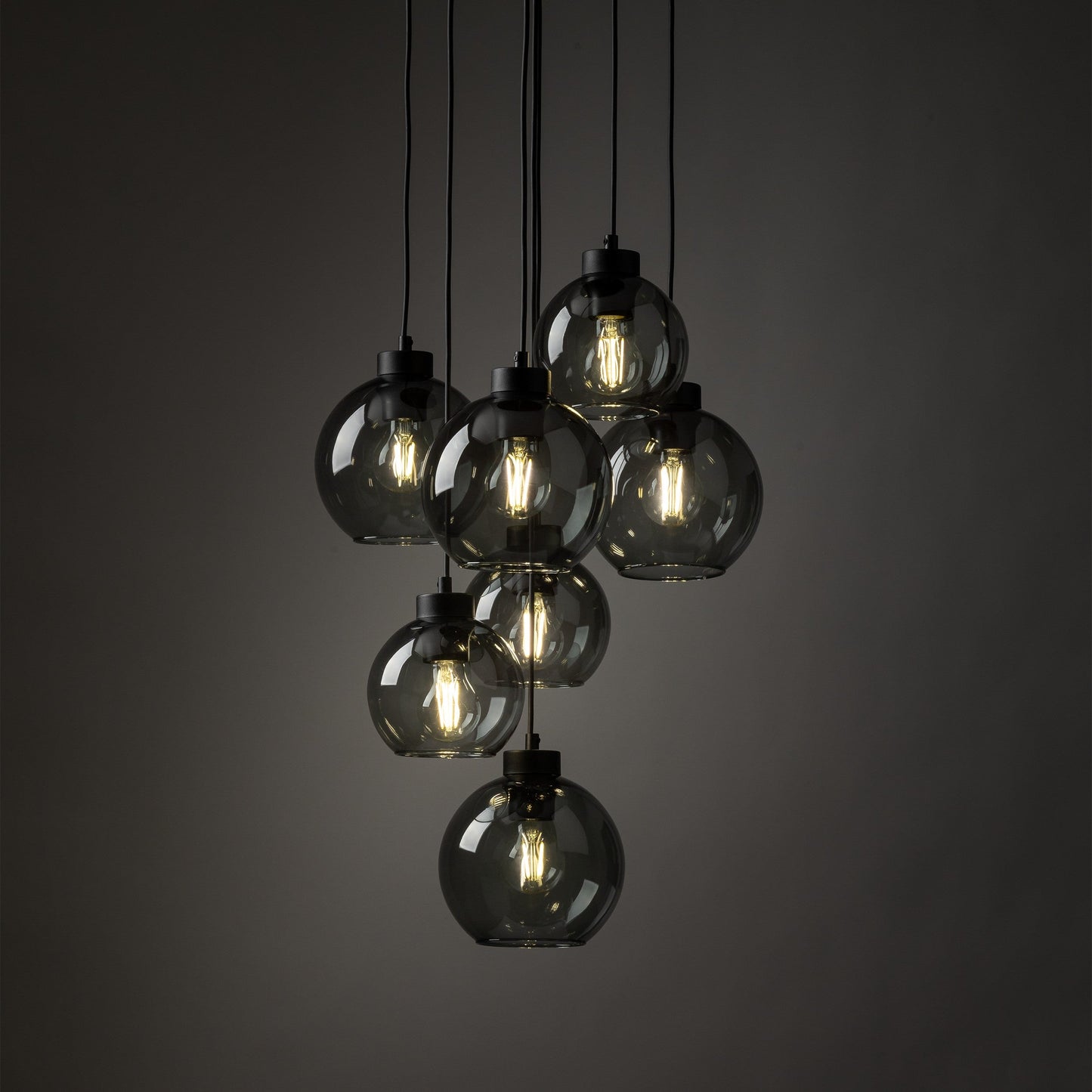 CUBUS Graphite Glass Scandinavian Pendant Light 7