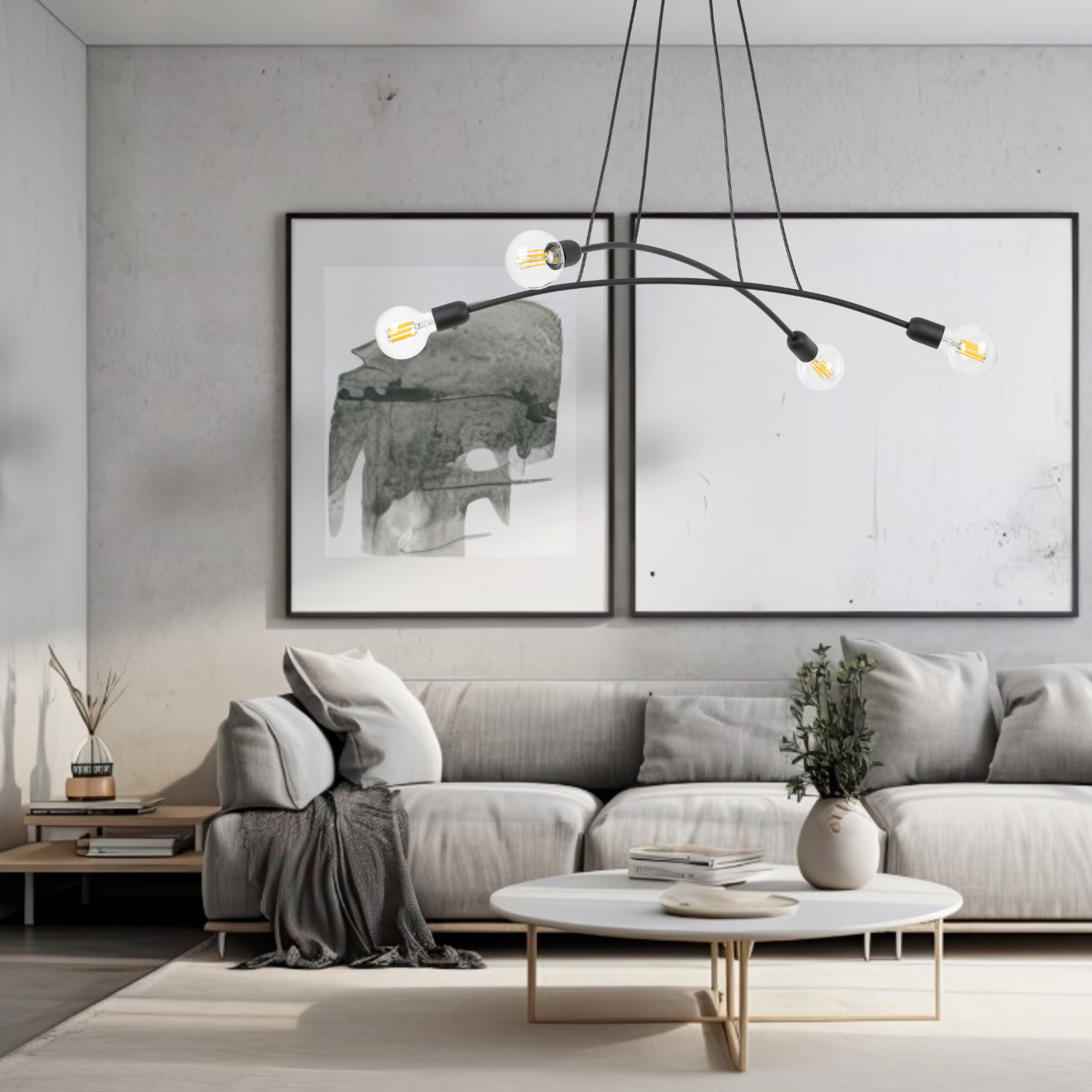 HELIX Black Minimalist Pendant Light 4