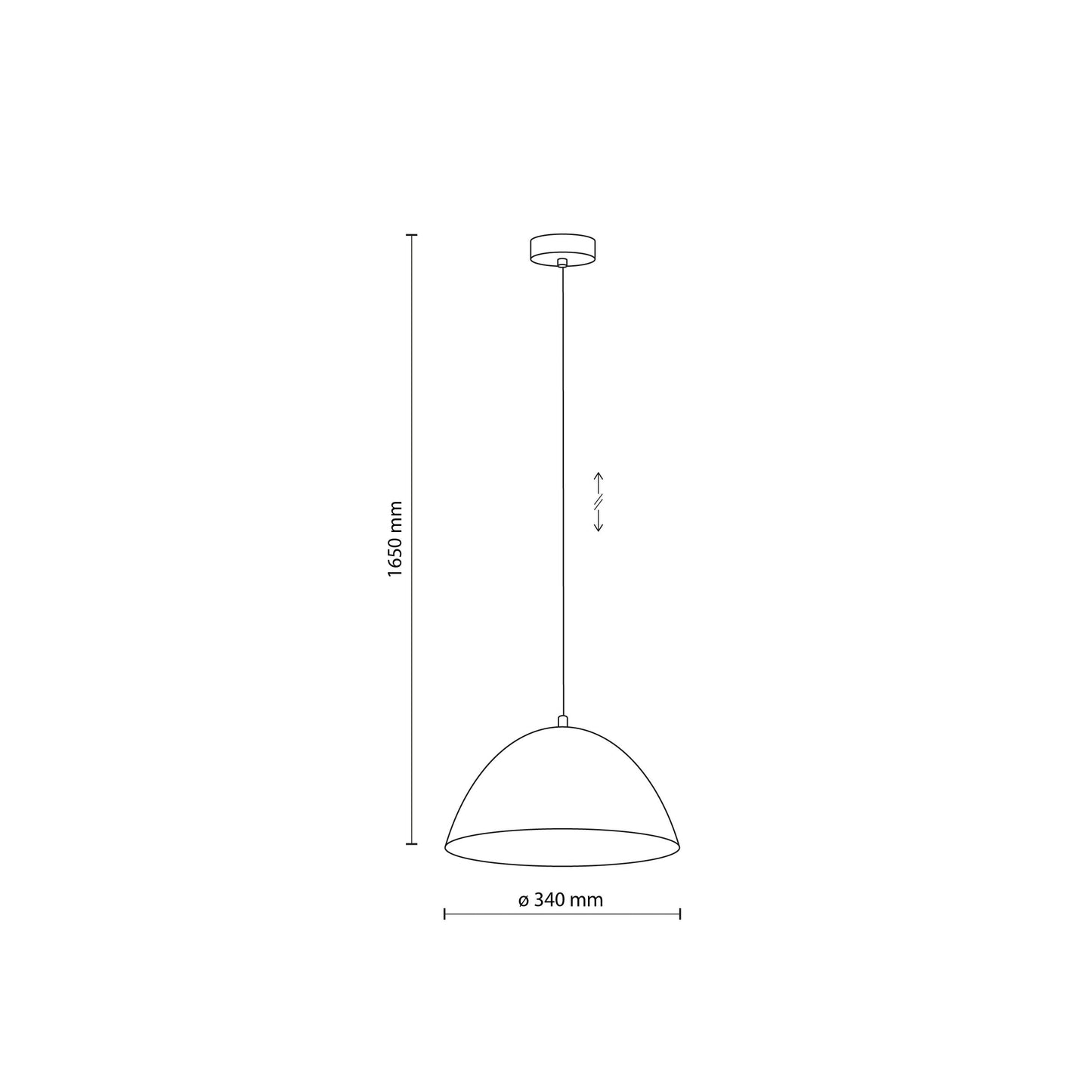 FARO Beige  Mid-Century Modern Pendant Light M