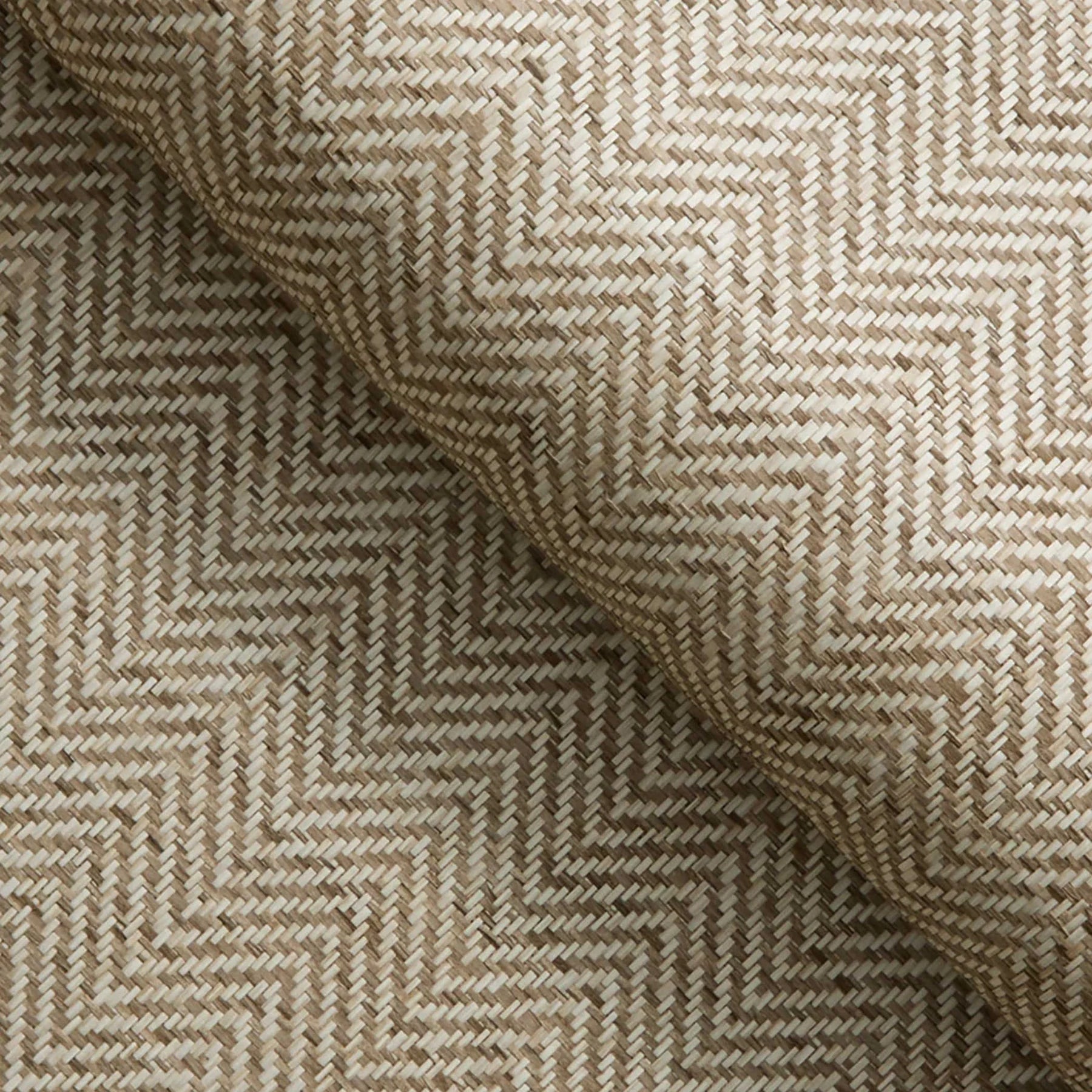 Mid-scale Herringbone Paperweave Wallpaper