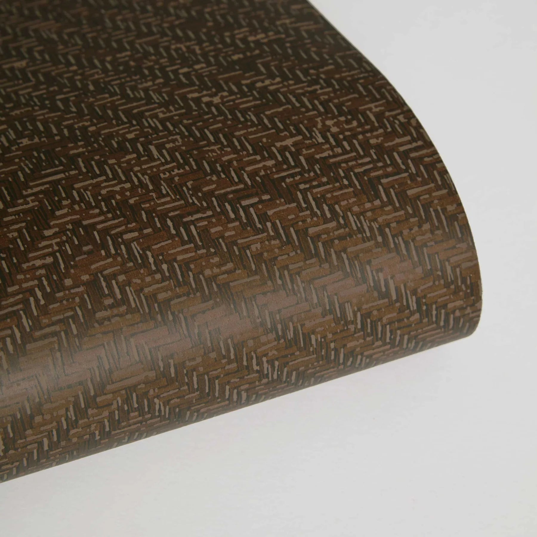 Faux Grasscloth Parquet Textured Peel and Stick Wallpaper by Jeremiah Brent
