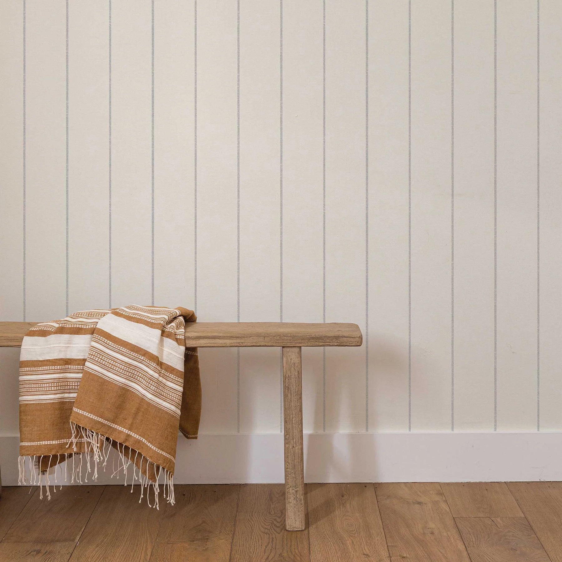 Bursa Stripe Textured Peel and Stick Wallpaper By Pure Salt